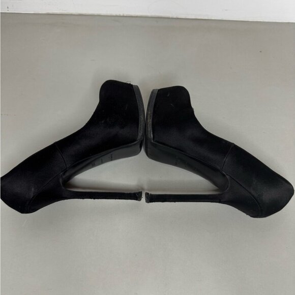 Yves Saint Laurent Tribtoo 80 Pumps – Black Leather – Size 6.5 / EU 36.5 - Picture 10 of 16